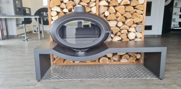 Brio Sur Banc Döküm Odun Sobası - Görsel 6