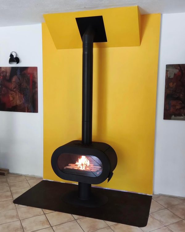 INVICTA Fifty On Pedestal Döküm Odun Sobası - Görsel 11