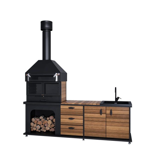 Mutfak ve Fırınlı Barbekü (2.4 Metre)