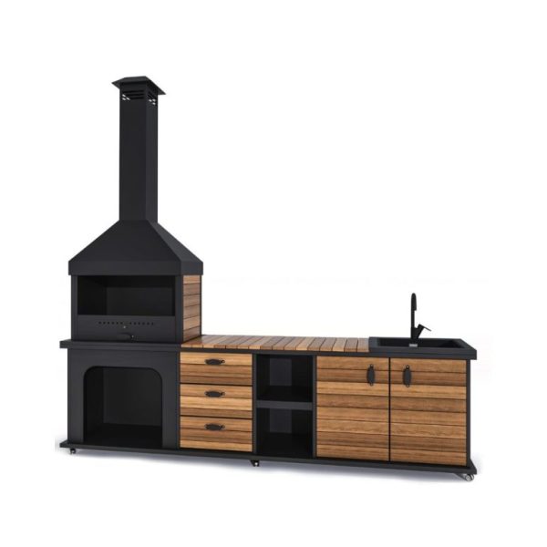 Mutfaklı Fırınsız Barbekü (2.8 Metre)